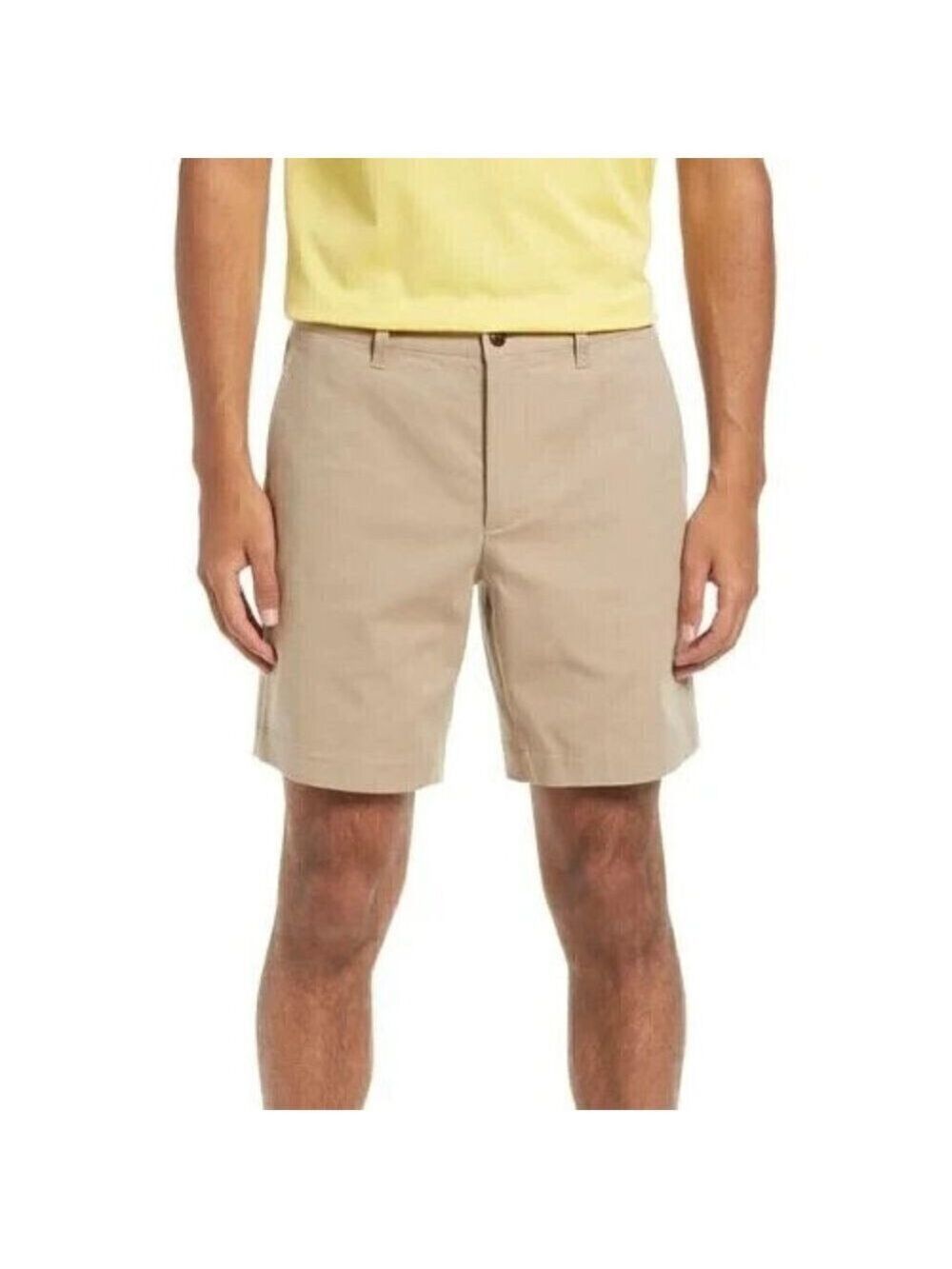 Ted Baker "fordo" flat front tan shorts men's sz 38 regular pockets